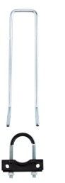 KIT ABRAÇADEIRA BABY U KF 20CM PTO 