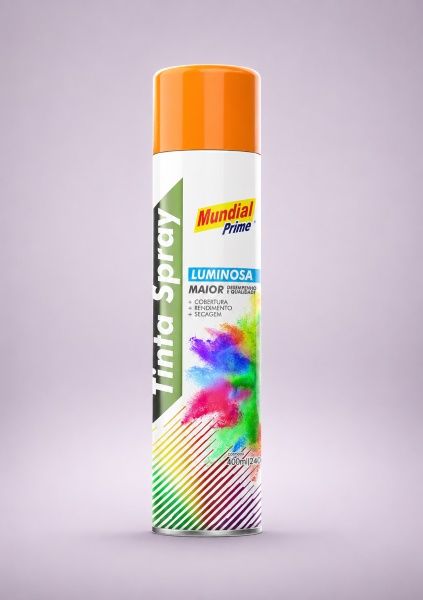 TINTA SPRAY MUNDIAL 400ML LUM. LAR