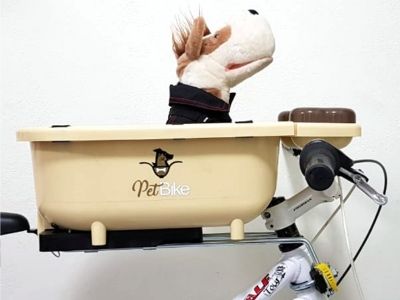 CADEIRINHA PET BIKE KF 408 BEGE 
