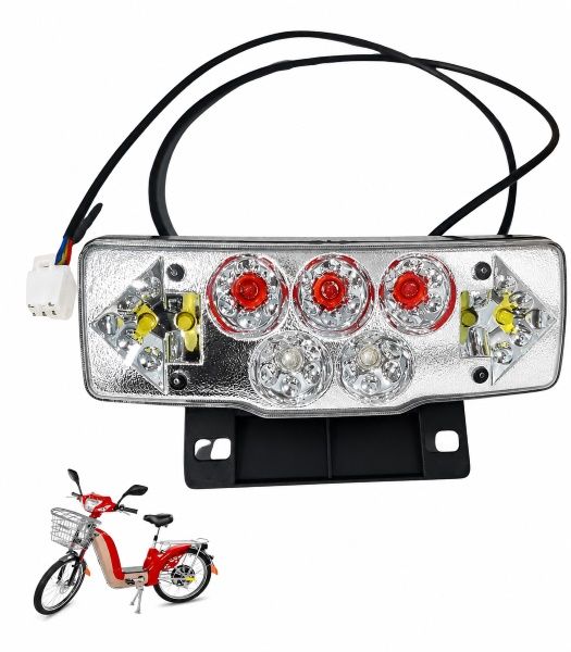 LANTERNA TRASEIRA LED BIKE ELETRICA 