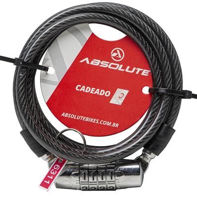 CADEADO ABSOLUTE SEGREDO 1MX6MM PTO (51562)