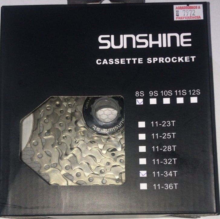 CASSETE SUNSHINE 8V 11/34D CZ 