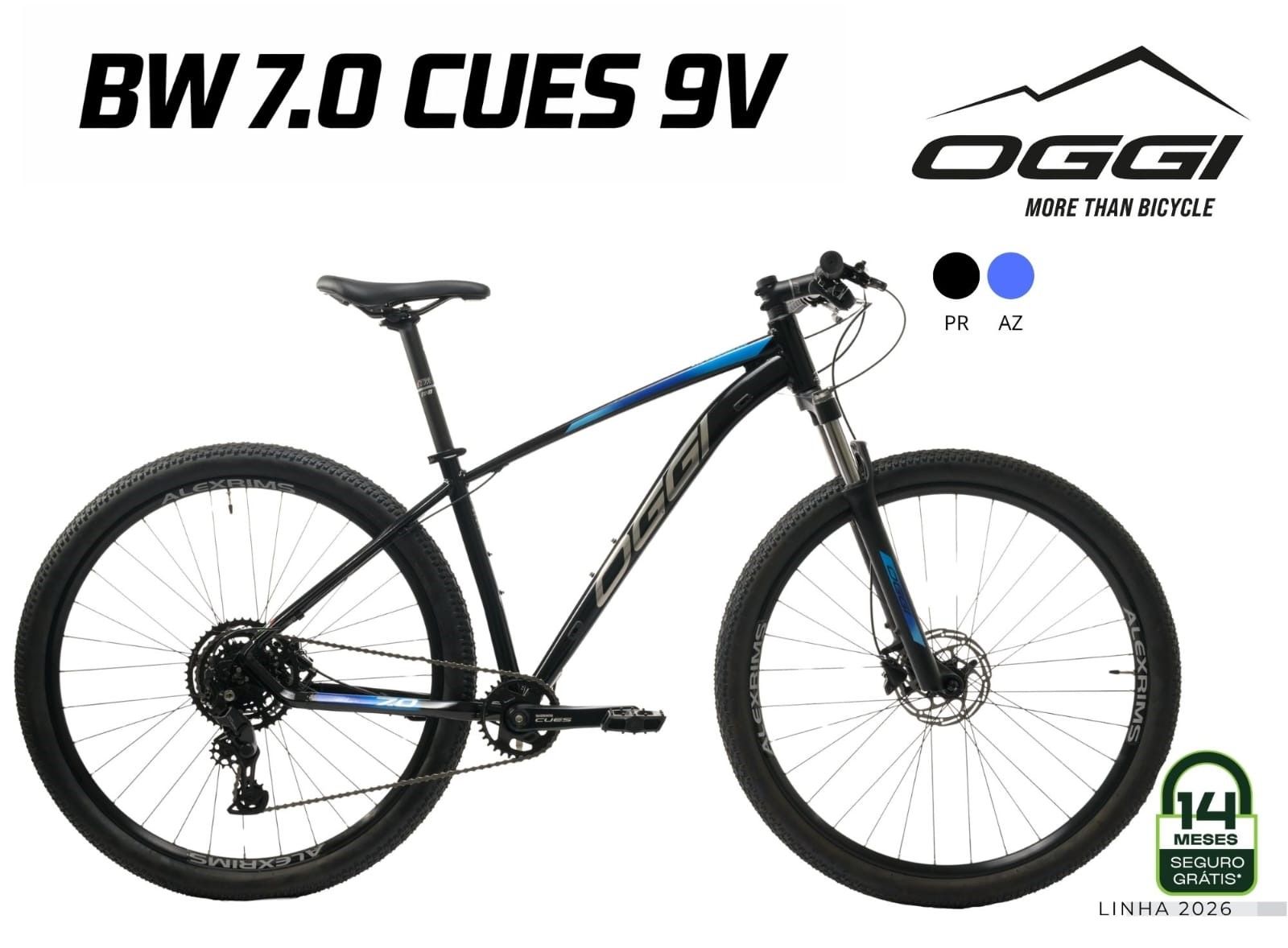 BICICLETA OGGI 29 BW 7.0 CUES 9V